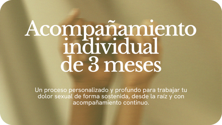 Acompañamiento individual 3 meses